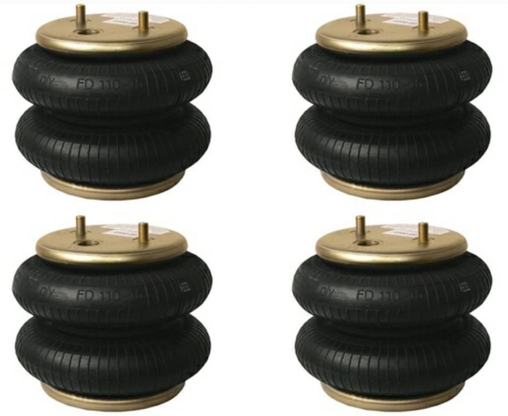 Contitech 2600 LBS Air Bag 4Pack FD 11015 2 Ply 1/2 Port Cars